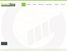 Tablet Screenshot of greenohms.com